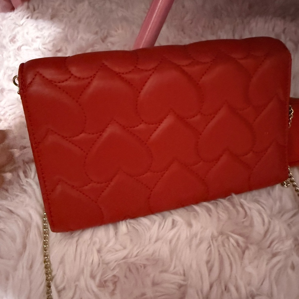 Love Moschino Red Heart Pattern Crossbody - Picture 16 of 16